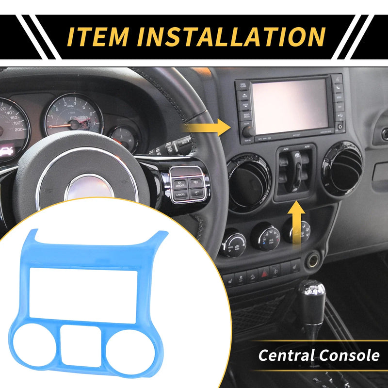Jeep Wrangler JK JKU Central Console Dashboard Cover Trim (2007-2018)