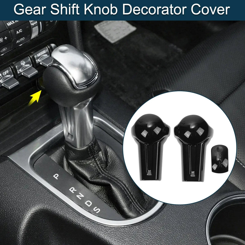 Ford Mustang Black Gear Shift Knob Cover (2015-2023)