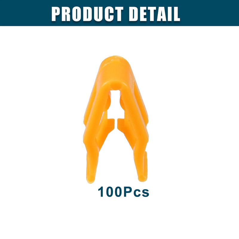 Ford - Pack of 100 Orange Center Console Dash Panel Clip