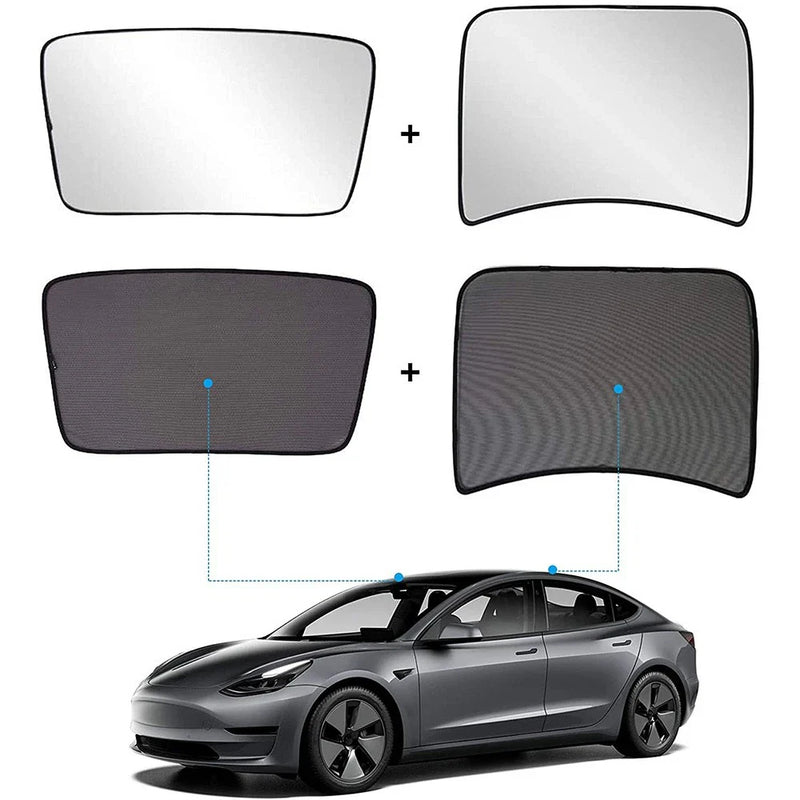 Tesla Model 3 Sunshade Roof Window Skylights (2017-2023)