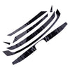 Honda Civic Gloss Black Front Bumper Grille Sticker (2016-2020)