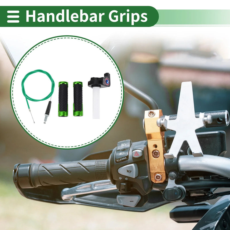 Motorcycle Green 7/8" 22mm Hand Grips