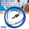 Yamaha Blue 2 x Marine Type Shift Remote Control Box Cable