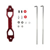 Most Group Red Aluminum Battery Tie Down Bracket Hold Down Set