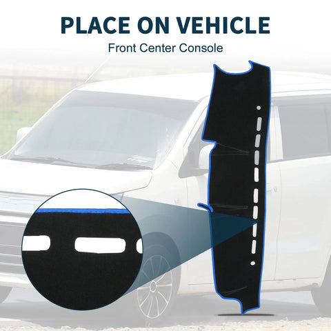 Suzuki Jimny JB64 JB74 2018-2024 Black Blue 1 Set Dashboard Cover Mat