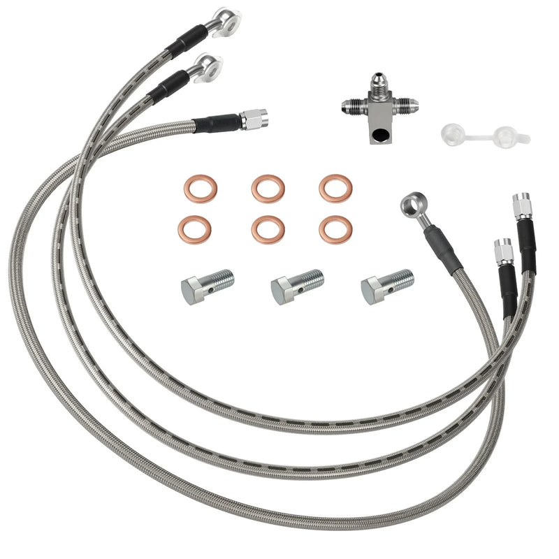 Suzuki Quadsport Z400 LTZ400 LTZ400Z 3 x Front Brake Hose Lines Kit (2003–2008)