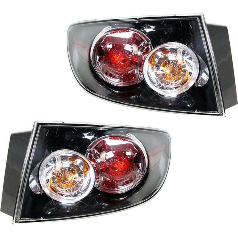 Halogen Tail Light Set Driver & Passenger Side Outer For