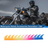 1 x Set Motorcycle Helmet Accessories Decoration Iridescent Plastic PU Glue