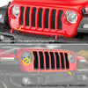 Jeep Wrangler JL Gladiator JT Red Front Grill Grille Inserts Cover (2018-2023)