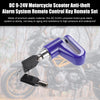 Motorcycle Anti-Theft Steel Wire Lock Disc Brake Wheel Lock Blue