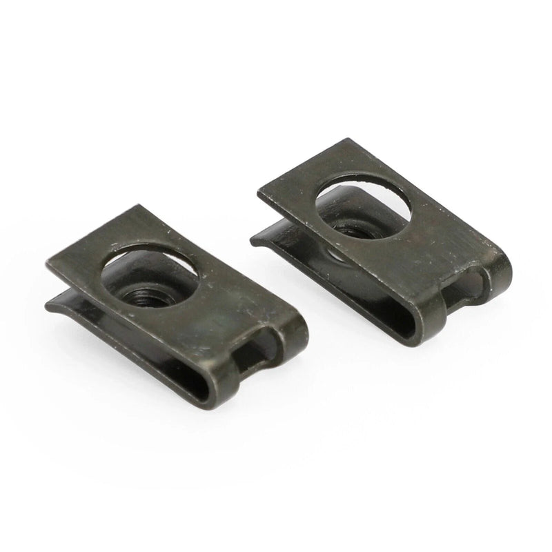 Various Makes & Models M5 Galvanized Snap Nuts 2 x Trim Clamps