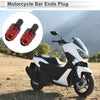 20mm Handlebar Red 2 x Motorcycle Bar Ends Plug Aluminum Alloy