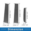 Ford Ranger 6 Pcs Door Pillar Window Trim Carbon Fiber (2001-2011)