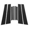 BMW X6 (2002-2013) Black 8 Pcs Door Pillar Window Trim