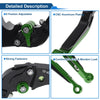 Honda CBR600RR 2007-2016 Black Green Adjustable Brake Clutch Levers
