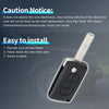 Peugeot 207 3 x Keyless Entry Remote Fob Shell Case (2006-2014)