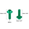 Motorcycle Fairing Green 10 x M5 5mm Windscreen Screws