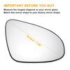 TOYOTA C-HR Right Side White Heated Mirror Glass (2016–2023)