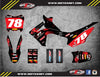 Honda CRF 110 2013-2018 Barbed Style Stickers Custom Graphics Kit
