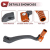 Kayo T6 Folding Motorcycle Gear Shifter Lever Titanium Tone Orange