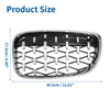 BMW 128i 135i 135is E87 Silver Tone Hood Bumper Grille (2008-2013)