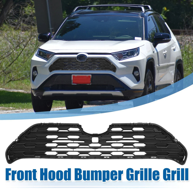 Toyota RAV4 Front Hood Bumper Grille with Camera Hole (2019-2023)