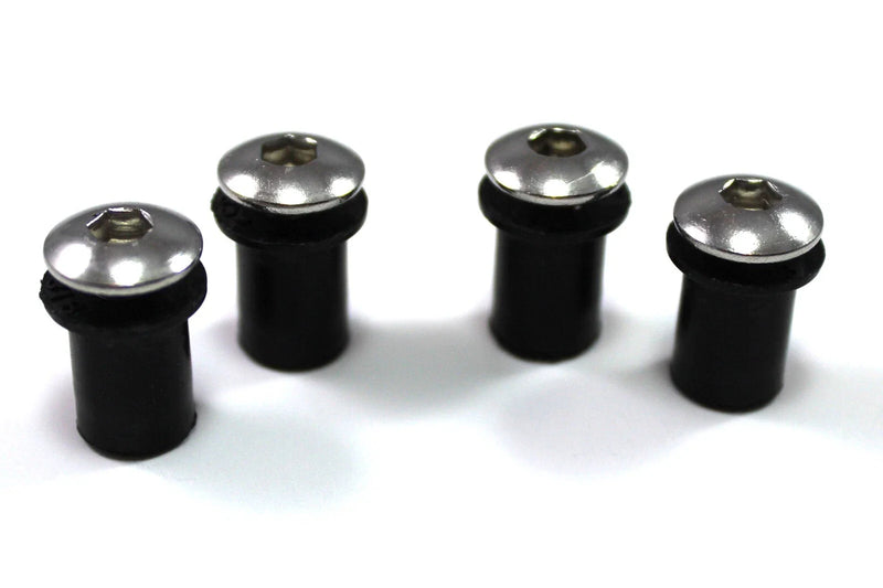 Kawasaki Windscreen Wind Screen Bolts Rubber Well Nuts