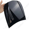 Mini Car Hood 10.2"x11.8" Black Metal Vinyl Wrap (All Years)
