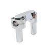 Harley Dyna, Road Glide 3.5" Chrome Handlebar Riser & Top Clamp (2006-2023)