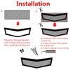Car 40x13" Aluminium Silver Rhombus Grille Mesh Cover