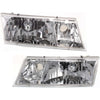 Headlights Headlamps Left & Right Pair Set for 98-02