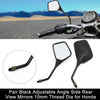 Honda Black Adjustable Angle Side Rear View Mirrors 2 x 10mm Thread Dia