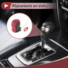 Acura ZDX Black Red Faux Leather Gear Shift Knob Cover (2010 - 2012)