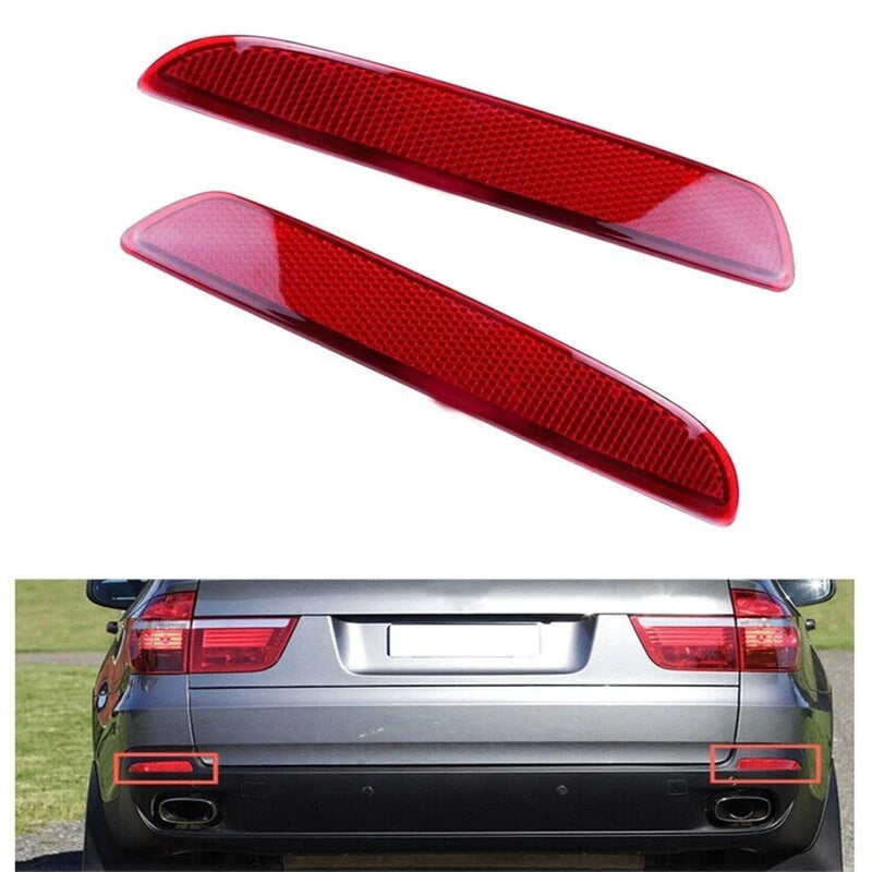 BMW X5 E70 (2006-2013) - Red Brake Stop Light Lens Rear Bumper Reflectors