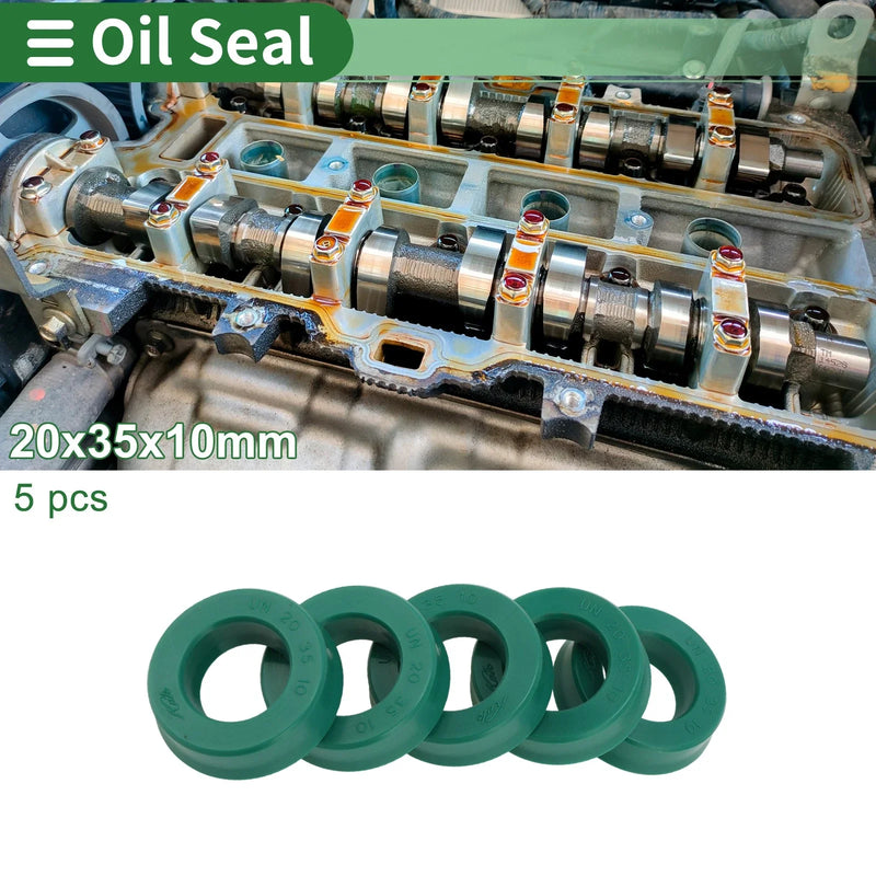 Make Model Oil Seal / 20x35x10mm / Rotary Shaft Seal TPU Green