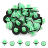 Volvo Bumper 9mm Green Plastic Rivets Clips (20 Pcs)