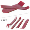 GPS Door Panel Radio Pry Tool - Red Universal Car Dash Moulding Trim