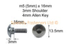 Aprilia RSV Rsvr m5 Schrauben 2 x Edelstahl Verkleidung + 3mm Schulter