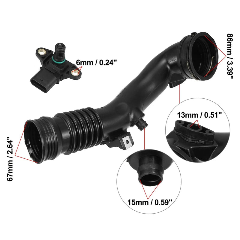 BMW X5 Air Charge Turbo Induction Pipe with Sensor Kit (2012-2013)
