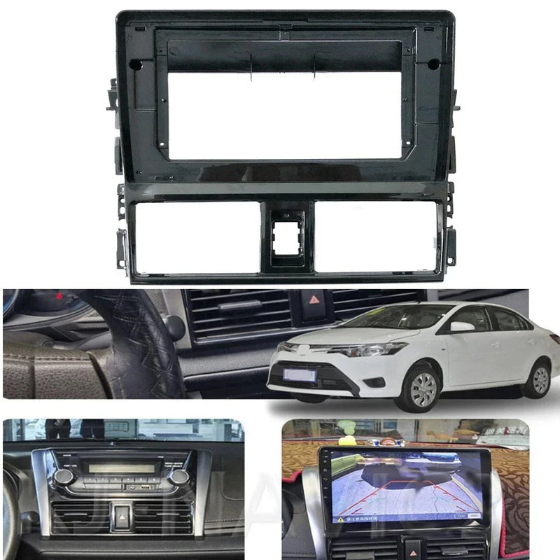 13-17 Toyota VIOS Yaris 10.1 Inch DVD Frame Trim Facia Panel
