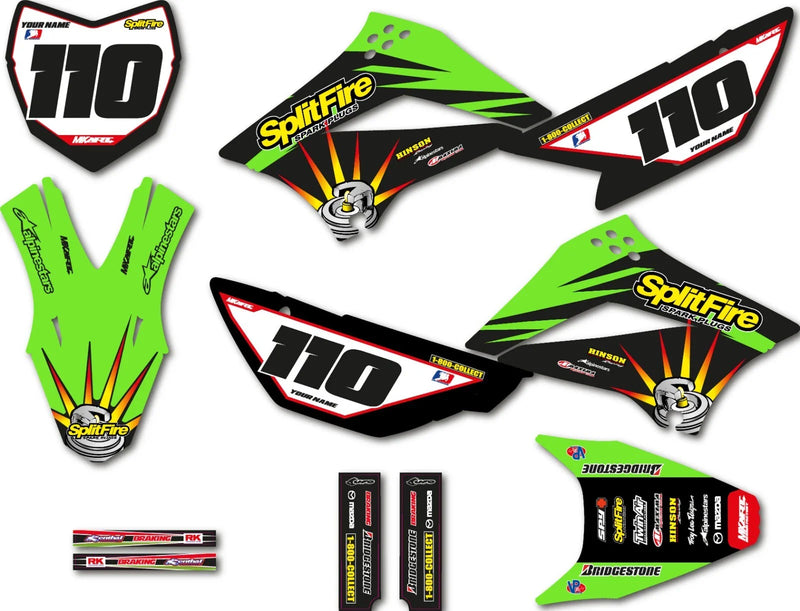 Kawasaki KLX 110 Custom Sticker Kit (2010-2023)
