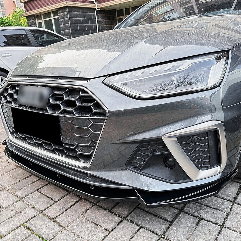 Audi A4 S4 B9.5 Sline (2020-2024) Gloss Black Front Spoiler Lip