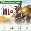 Motorcycle Hand Grips Cover Handlebar End Grips Side Oval Groove Pattern