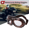 Set 1 x Motorcycle Riding Goggles Transparent Lens Brown Frame Sunglasses