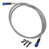 Motorcycles Silver Tone 150cm Brake Clutch Oil Hose Line