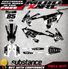 KTM SX 85 GLOW BLACK STYLE Full Sticker Kit Custom Decals (2018-2022)