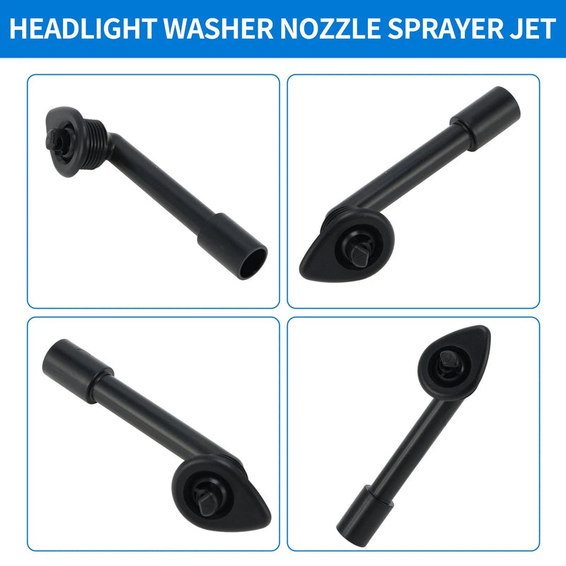 Porsche 911 Left Right Side Headlight Washer Nozzles (1978-1986)