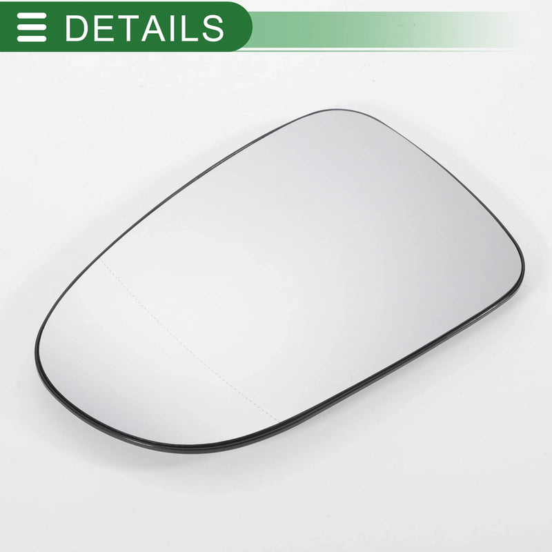 Ford Galaxy Left Side Heated White Mirror Glass (1995-2006)