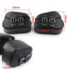 Sportster Dyna Motorcycle Black PU Leather Saddle Bags