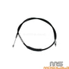 Harley Sportster XL883 XL1200 2M Black Stainless Clutch Cable (1996-2015)